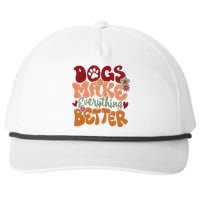 Dogs Make Everything Better Snapback Five-Panel Rope Hat