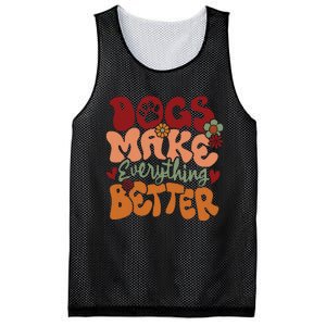 Dogs Make Everything Better Mesh Reversible Basketball Jersey Tank