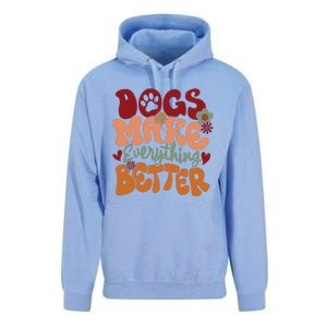 Dogs Make Everything Better Unisex Surf Hoodie