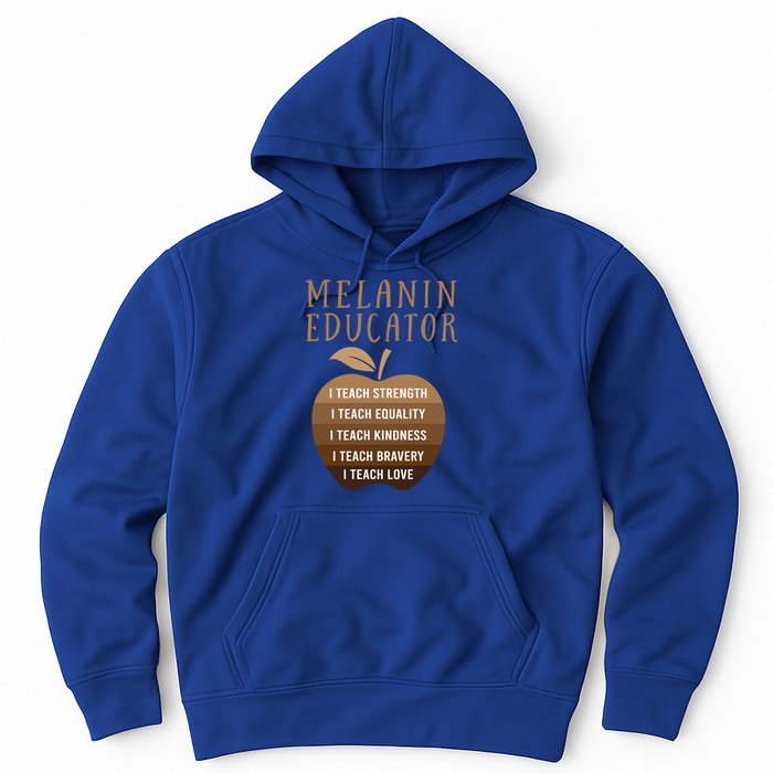 Dope Melanin Educator Clothing African American Teacher Gift Hoodie