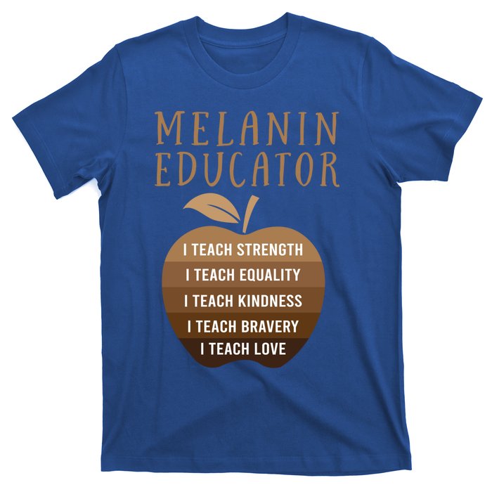 Dope Melanin Educator Clothing African American Teacher Gift T-Shirt