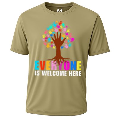 Diversity Matters - Everyone Is Welcome Here Teacher Cooling Performance Crew T-Shirt