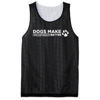 Dogs Make Everything Better Cute Dog Paw Mesh Reversible Basketball Jersey Tank