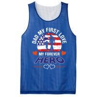 Dad My First Love My Forever Hero Gift Mesh Reversible Basketball Jersey Tank