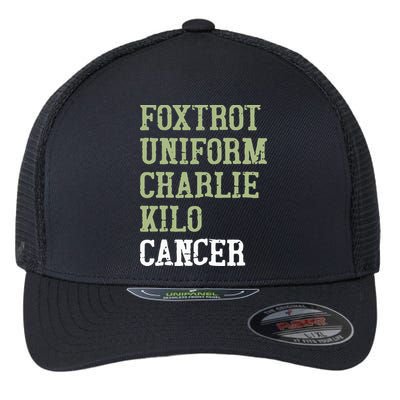 Dave Mustaine Foxtrot Uniform Charlie Kilo Cancer Flexfit Unipanel Trucker Cap
