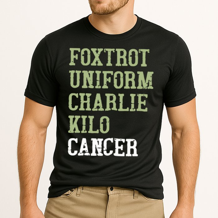 Dave Mustaine Foxtrot Uniform Charlie Kilo Cancer Performance Shirt