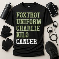 Dave Mustaine Foxtrot Uniform Charlie Kilo Cancer Performance Shirt