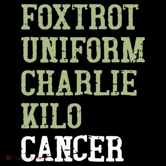 Dave Mustaine Foxtrot Uniform Charlie Kilo Cancer Performance Shirt