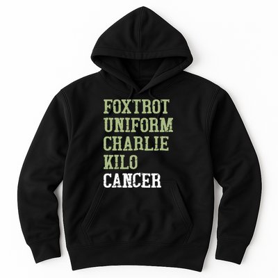 Dave Mustaine Foxtrot Uniform Charlie Kilo Cancer Hoodie