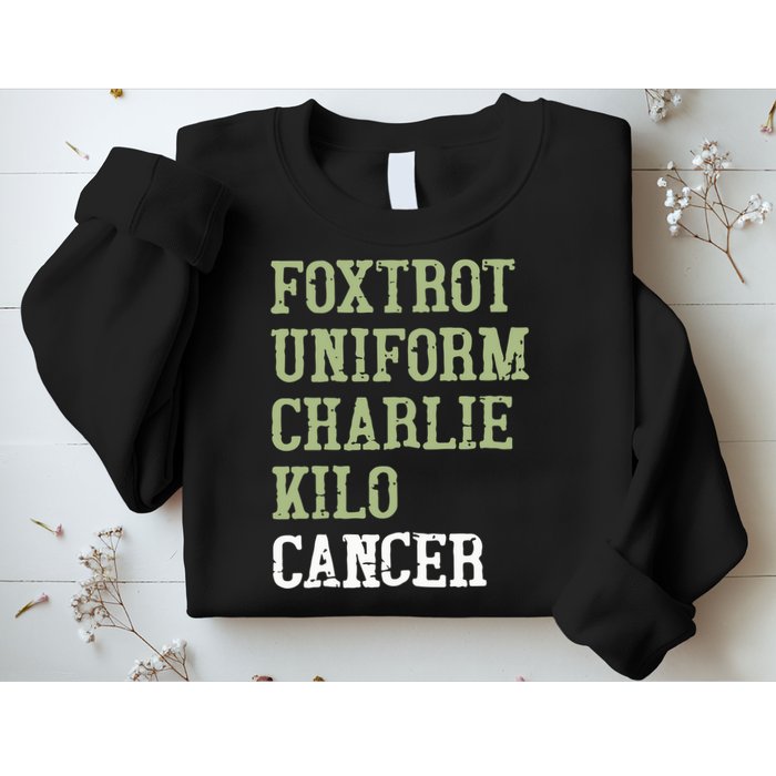Dave Mustaine Foxtrot Uniform Charlie Kilo Cancer Sweatshirt