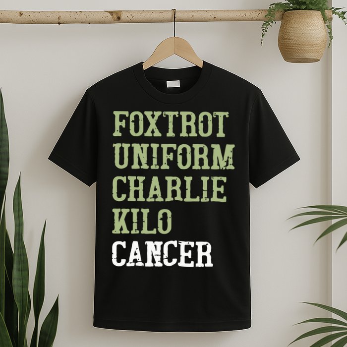 Dave Mustaine Foxtrot Uniform Charlie Kilo Cancer T-Shirt