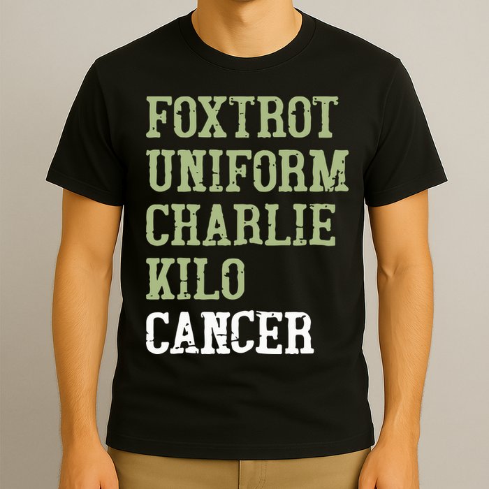 Dave Mustaine Foxtrot Uniform Charlie Kilo Cancer T-Shirt