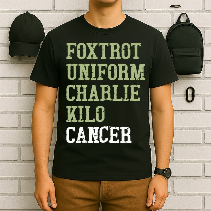 Dave Mustaine Foxtrot Uniform Charlie Kilo Cancer T-Shirt