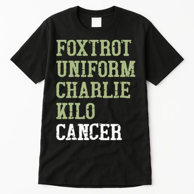 Dave Mustaine Foxtrot Uniform Charlie Kilo Cancer Tall T-Shirt