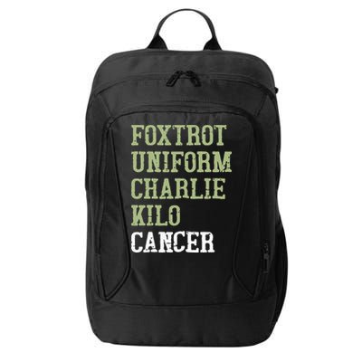 Dave Mustaine Foxtrot Uniform Charlie Kilo Cancer City Backpack