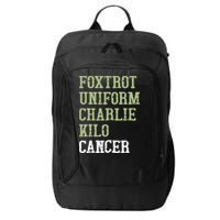 Dave Mustaine Foxtrot Uniform Charlie Kilo Cancer City Backpack