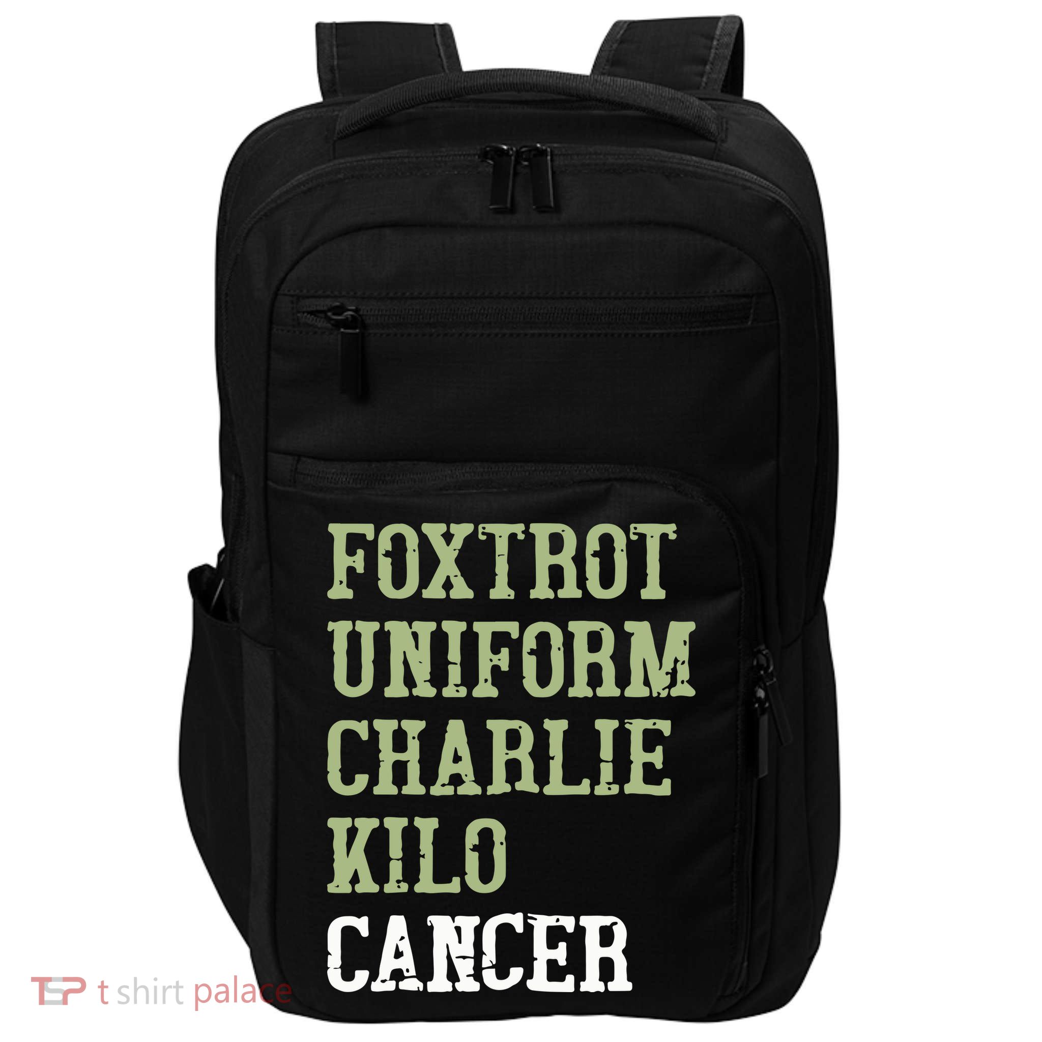Dave Mustaine Foxtrot Uniform Charlie Kilo Cancer Impact Tech Backpack