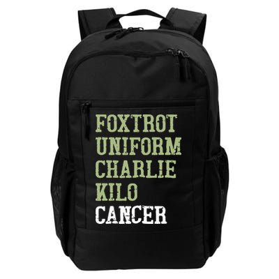 Dave Mustaine Foxtrot Uniform Charlie Kilo Cancer Backpack