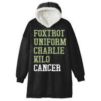 Dave Mustaine Foxtrot Uniform Charlie Kilo Cancer Hooded Wearable Blanket