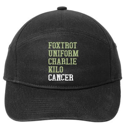 Dave Mustaine Foxtrot Uniform Charlie Kilo Cancer 7-Panel Snapback Hat