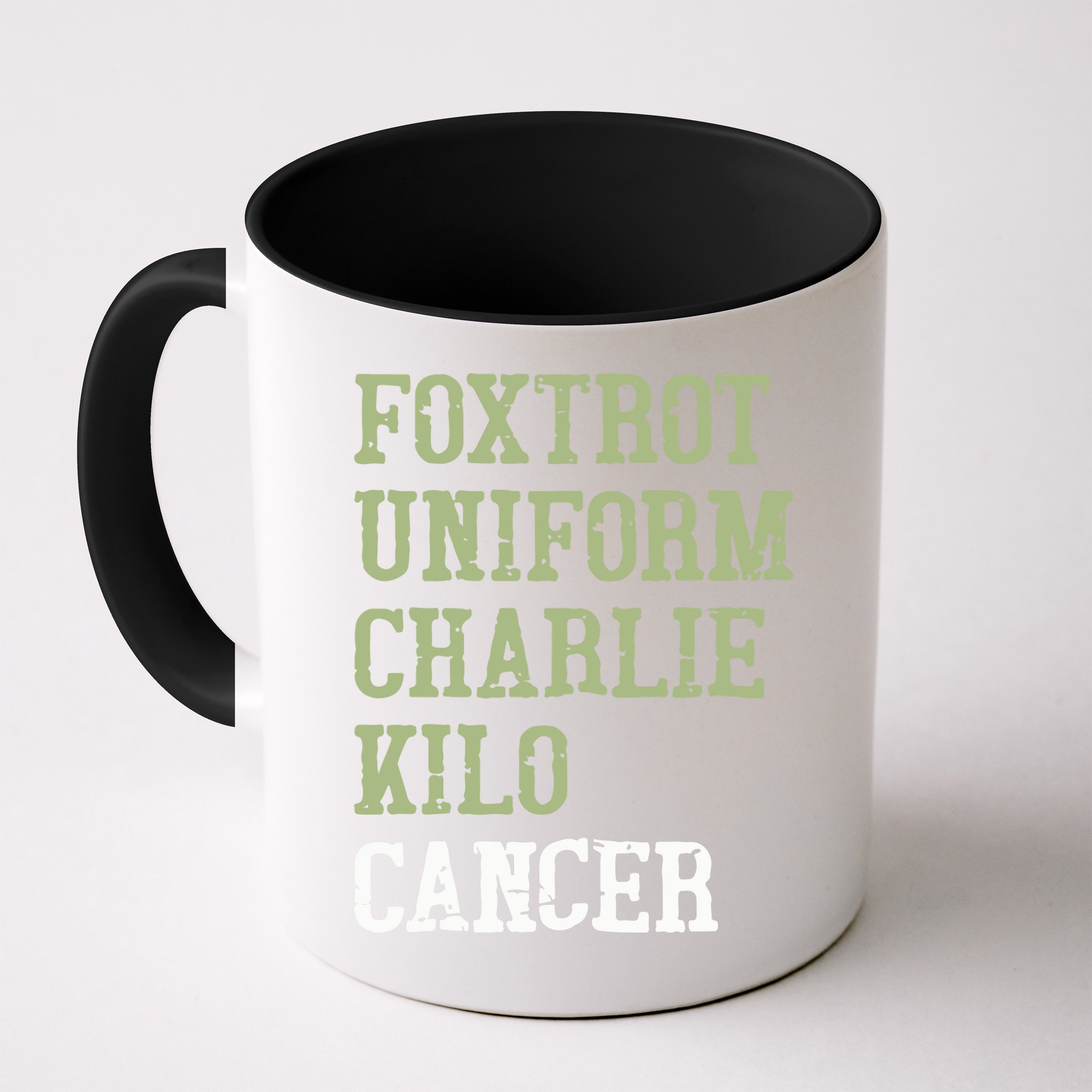 Dave Mustaine Foxtrot Uniform Charlie Kilo Cancer Mug