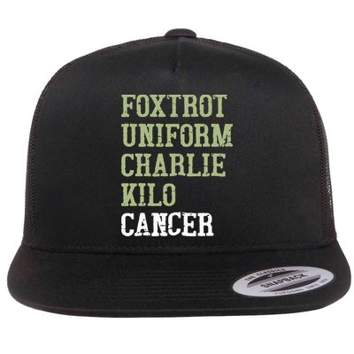 Dave Mustaine Foxtrot Uniform Charlie Kilo Cancer Flatbill Hat