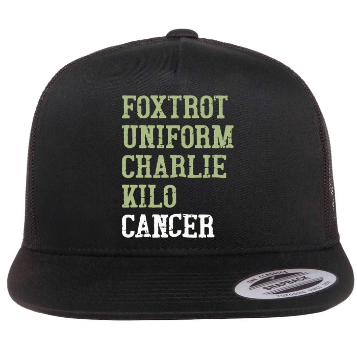 Dave Mustaine Foxtrot Uniform Charlie Kilo Cancer Flatbill Hat