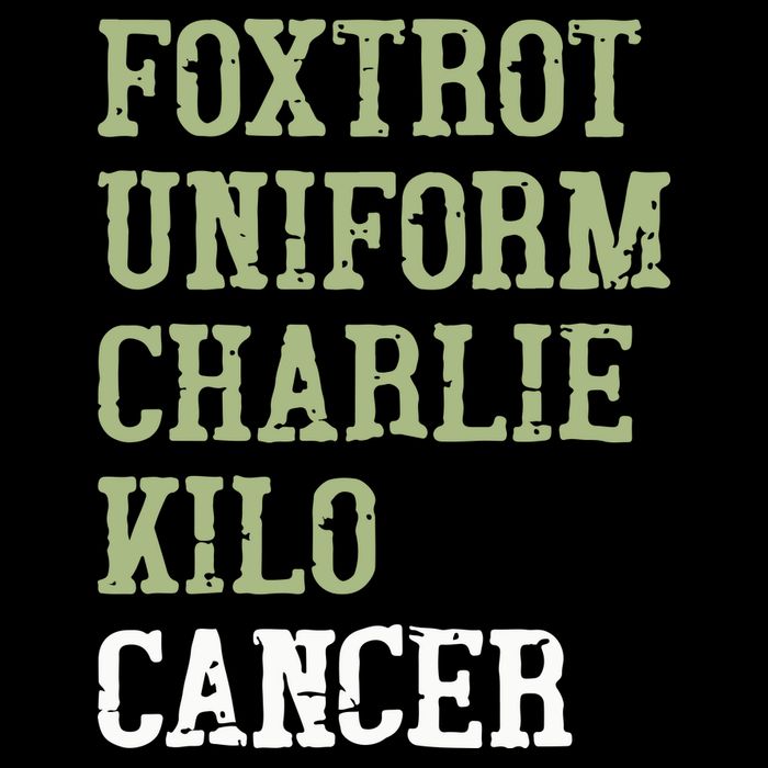 Dave Mustaine Foxtrot Uniform Charlie Kilo Cancer Flatbill Hat