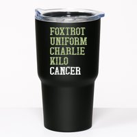 Dave Mustaine Foxtrot Uniform Charlie Kilo Cancer Tumbler