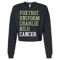 Dave Mustaine Foxtrot Uniform Charlie Kilo Cancer Cropped Pullover Crew