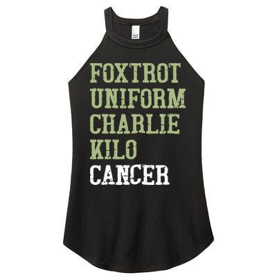 Dave Mustaine Foxtrot Uniform Charlie Kilo Cancer Women's Perfect Tri Rocker Tank