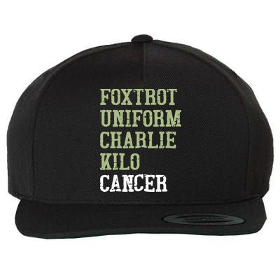 Dave Mustaine Foxtrot Uniform Charlie Kilo Cancer Wool Snapback Cap