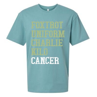 Dave Mustaine Foxtrot Uniform Charlie Kilo Cancer Sueded Cloud Jersey T-Shirt