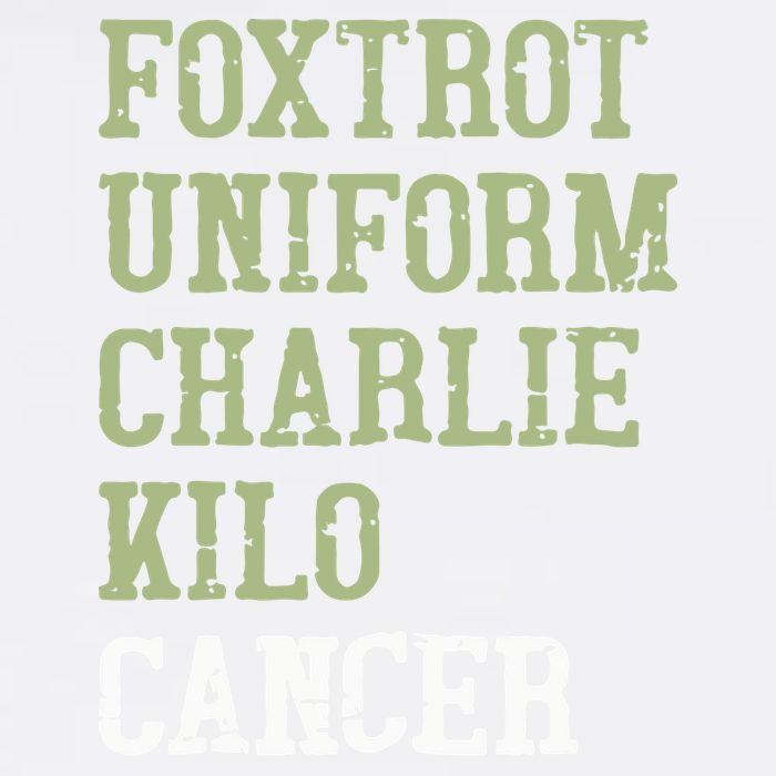 Dave Mustaine Foxtrot Uniform Charlie Kilo Cancer Garment-Dyed Sweatshirt