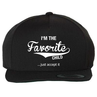 Dads Moms Favorite Funny Sibling Funny Gift Brother Sister Great Gift Wool Snapback Cap