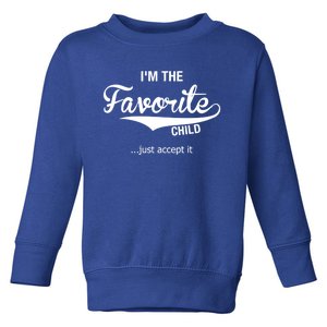 Dads Moms Favorite Funny Sibling Funny Gift Brother Sister Great Gift Toddler Sweatshirt