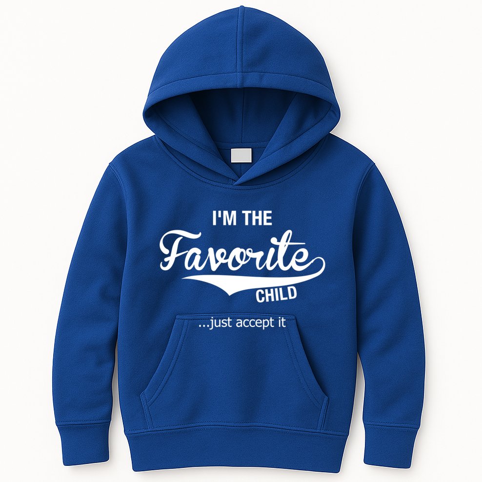 Dads Moms Favorite Funny Sibling Funny Gift Brother Sister Great Gift Kids Hoodie