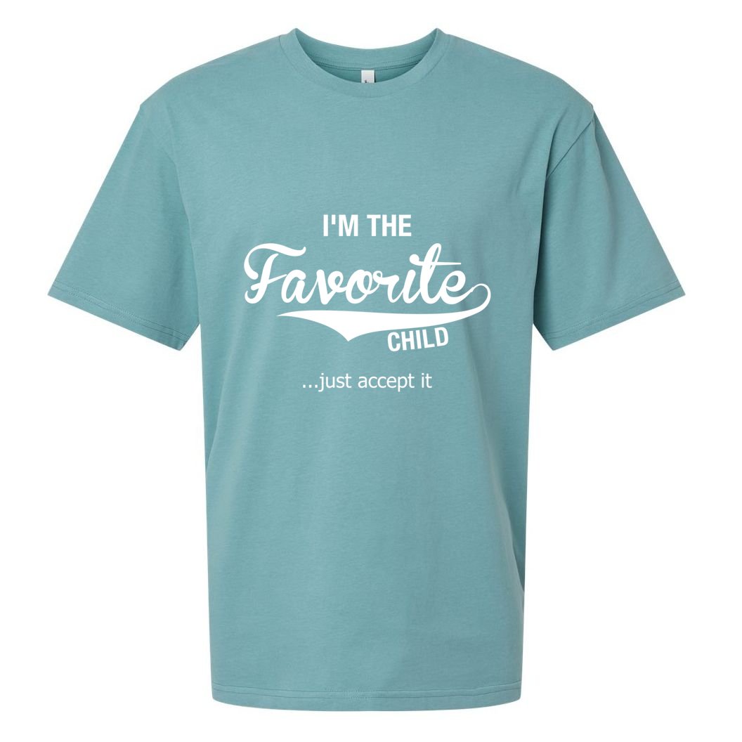 Dads Moms Favorite Funny Sibling Funny Gift Brother Sister Great Gift Sueded Cloud Jersey T-Shirt