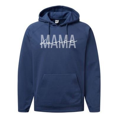 Dance Mama Funny Dance Mom Mother's Day Great Gift Performance Fleece Hoodie