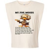 Duck My Five Moods I'm Too Old For This Shit I'm Too Tired  Garment-Dyed Women's Muscle Tee