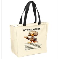 Duck My Five Moods I'm Too Old For This Shit I'm Too Tired  Zip Tote Bag