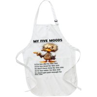 Duck My Five Moods I'm Too Old For This Shit I'm Too Tired  Apron