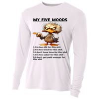 Duck My Five Moods I'm Too Old For This Shit I'm Too Tired  Cooling Performance Long Sleeve Crew
