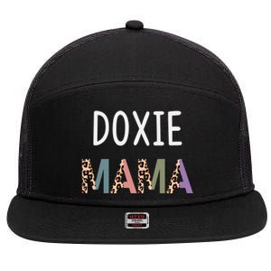 Doxie Mama Funny Dachshund Dog Lover Gift Gift 7 Panel Mesh Trucker Snapback Hat