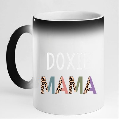 Doxie Mama Funny Dachshund Dog Lover Gift Gift 11oz Black Color Changing Mug