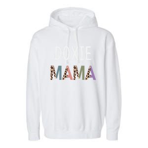 Doxie Mama Funny Dachshund Dog Lover Gift Gift Garment-Dyed Fleece Hoodie