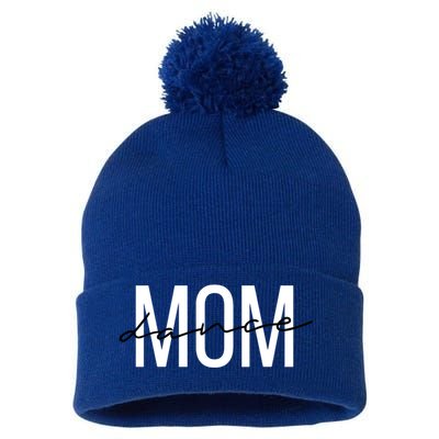 Dance Mom Funny Dance Mom Mother's Day Gift Pom Pom 12in Knit Beanie