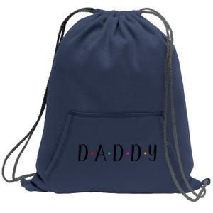 Daddy Matching Family Pajama Gift Sweatshirt Cinch Pack Bag