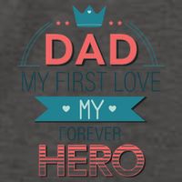 Dad My Frist Love My Forever Hero Vector Backpack