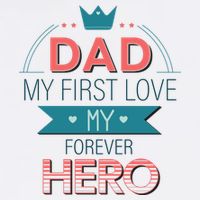 Dad My Frist Love My Forever Hero Visor